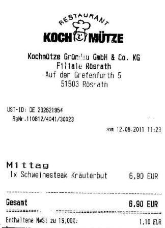 sgoe Hffner Kochmtze Restaurant